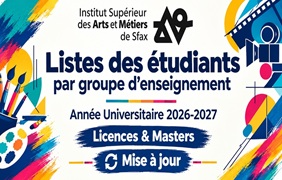 Listes actualisées des étudiants répartis par groupe d'enseignement — Année universitaire 2026-2027